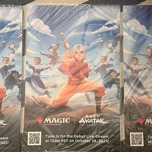 Magic:The Gathering x Avatar:The Last Airbender Exclusive Set of 3 Promo Posters
